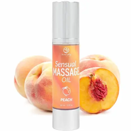 Secret Play Peach Massage Oil 50ml - Nourishing Aromatic Formula