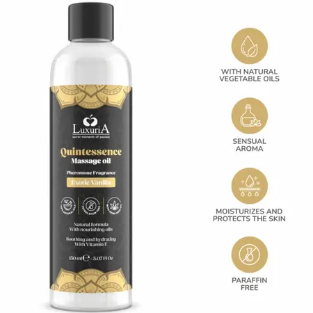 Intimateline Luxuria Massage Oil Vanilla Exotic 150ml - Nourishing Formula