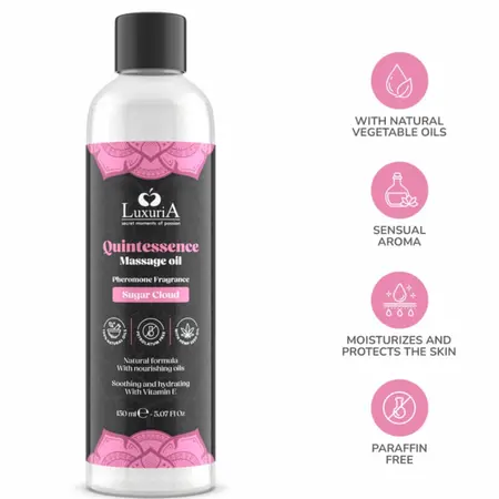 Intimateline Luxuria Massage Oil Sugar Cloud 150ml - Nourishing Vegan Formula
