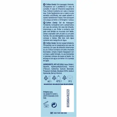 Control Cotton Candy 3-u-1 Masažni gel 200ml - Na vodenoj bazi, hidratantan