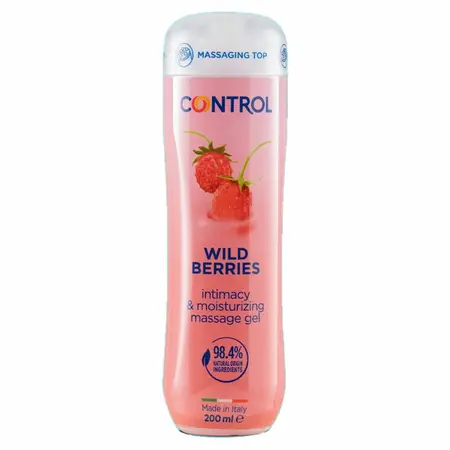 CONTROL 3-u-1 Masažni gel Aroma šumskog voća 200ml - Svilenkasta tekstura