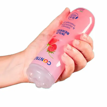 CONTROL 3-u-1 Masažni gel Aroma šumskog voća 200ml - Svilenkasta tekstura