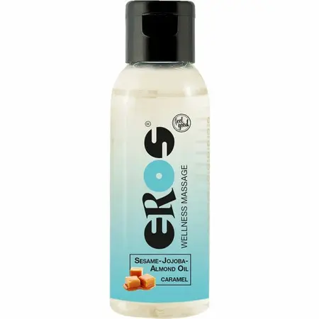 EROS Wellness Masažno ulje Karamela 50ml - Hranljiva nega i slatka aroma