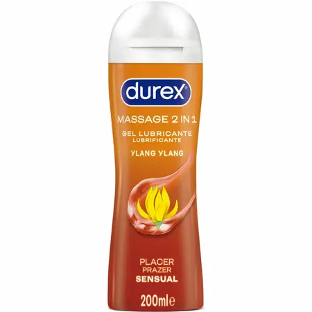 Durex 2-u-1 Gel za Masažu i Lubrikant Ylang Ylang 200ml