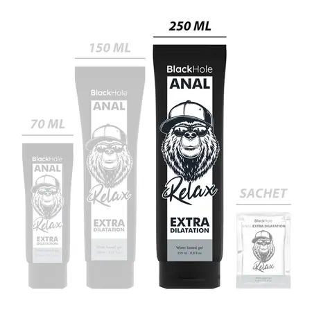 Black Hole Anal Relax Gel na Vodenoj Bazi 250ml - Neutralna Formula