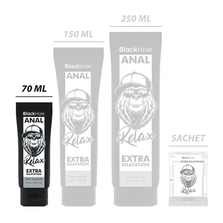 Black Hole Anal Relax Gel na Vodenoj Bazi 70 ml - Nežna Formula za Dilataciju