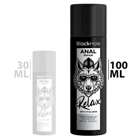 Black Hole Anal Relax Lubrikant sa Hijaluronom na Bazi Vode 100ml