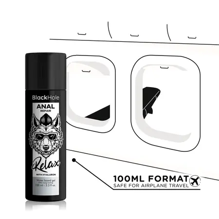 Black Hole Anal Relax Lubrikant sa Hijaluronom na Bazi Vode 100ml