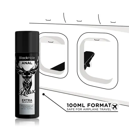 Black Hole Silikonski Anal Relaksirajući Gel 100ml - Formula dugog trajanja