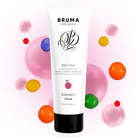 BRUMA Aloe Vera gel za klizanje na bazi vode Bubblegum 100ml - hidratantna formula