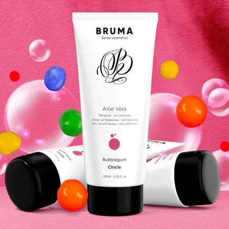 BRUMA Aloe Vera gel za klizanje na bazi vode Bubblegum 100ml - hidratantna formula