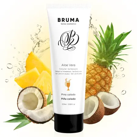 BRUMA Aloe Vera gel za klizanje miris Pina Kolada 100ml - hidratantna formula na bazi vode