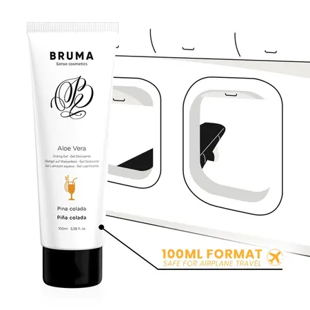 BRUMA Aloe Vera gel za klizanje miris Pina Kolada 100ml - hidratantna formula na bazi vode