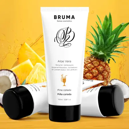 BRUMA Aloe Vera gel za klizanje miris Pina Kolada 100ml - hidratantna formula na bazi vode