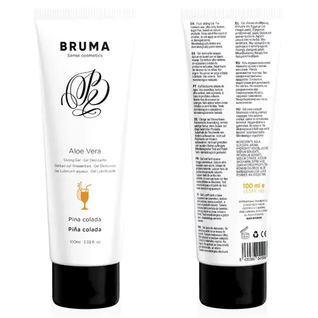 BRUMA Aloe Vera gel za klizanje miris Pina Kolada 100ml - hidratantna formula na bazi vode