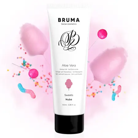 BRUMA Aloe Vera gel za klizanje na bazi vode aroma slatkiša 100ml