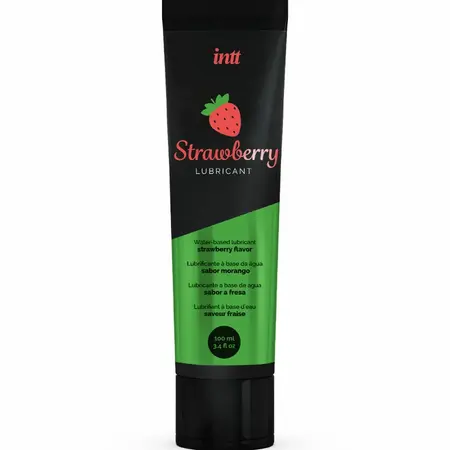 INTT lubrikant na bazi vode jagoda 100ml - jestiva, aromatizovana formula