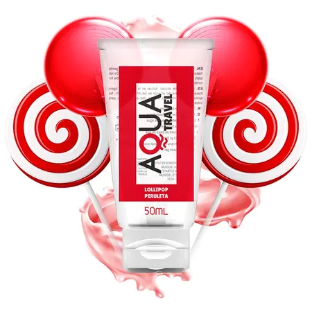 AQUA Travel Lollipop Flavour Vodeni Lubrikant 50ml - Kompaktna Formula