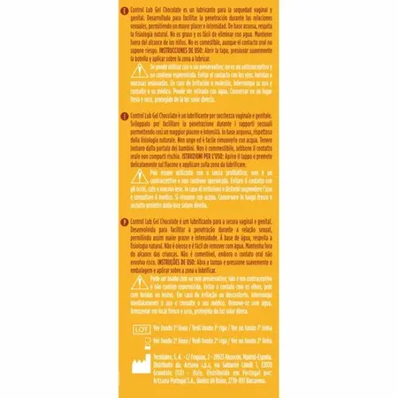 Control Lube Gel Čokolada 75ml - Vodeni Lubrikant, Bez Parabena
