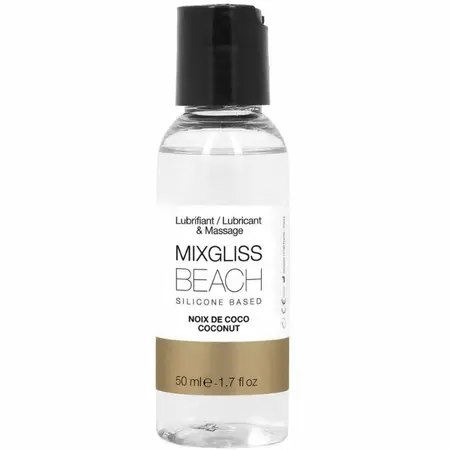 Mixgliss Beach silikonski lubrikant 50ml – aroma kokosa, dugotrajna formula