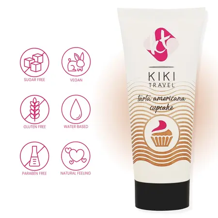 Kiki Travel lubrikant na vodenoj bazi sa ukusom kolača 50ml veganska formula
