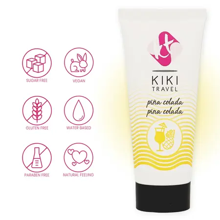 Kiki Travel lubrikant Pina Kolada 50ml – veganska formula na vodenoj bazi