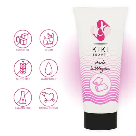 Kiki Travel Bubblegum lubrikant na vodenoj bazi 50ml veganska formula