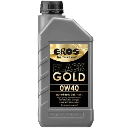 EROS Black Gold 0W40 Water-Based Lubricant 1000ml Large Bottle