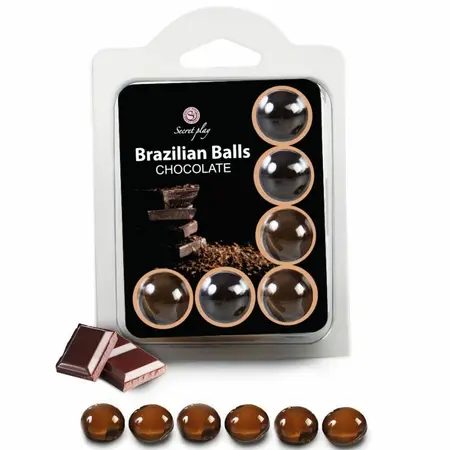 SecretPlay set od 6 brazilskih aroma kuglica sa mirisom čokolade intimne kapsule