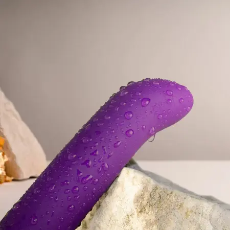 Rocks-Off Chaiamo G Vibrator Ljubičasti - Zakrivljeni silikon, 10 modova, Vodootporan