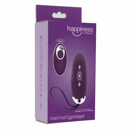 ToyJoy Knock Knock Eggstavagant Intimni sistem, daljinski, Ljubičasta, 8 modova