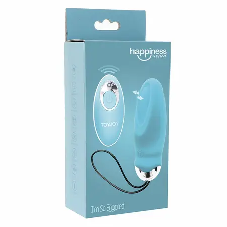ToyJoy Happiness I'm So Eggcited Plavi daljinski upravljani intimni jaje