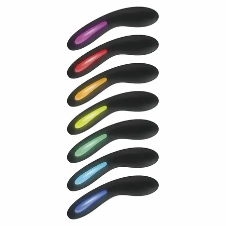 TOYJOY Luminate Light Black - LED punjivi silikonski G-Spot model