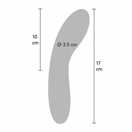 TOYJOY Luminate Light Black - LED punjivi silikonski G-Spot model