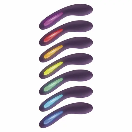 ToyJoy Luminate vibrirajući intimni uređaj Ljubičasti LED 7 modova 17cm