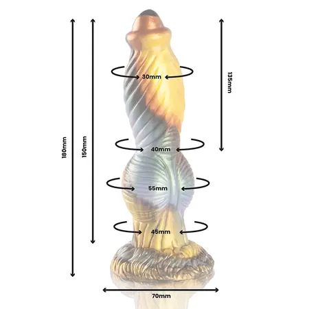 EPIC Phoenix silikonski daljinski upravljani vibrirajući intimni uređaj, punjiv, Mythology Edition