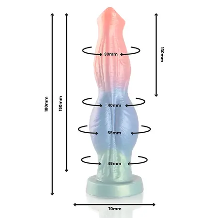 EPIC Cybersilicock Arion daljinski vibrirajući silikonski model punjiv 25cm