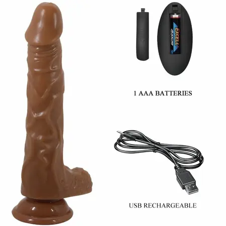 Baile Bodach Multi-Function Rotating Model with Remote & Suction Cup, Brown