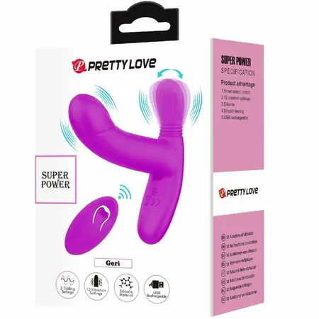Pretty Love Geri Roze intimni masažer sa daljinskim, 12 modova, Silikon