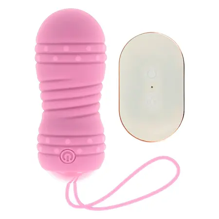 OHMAMA daljinski upravljano rotaciono jaje 7 modova Roze 8cm Silikon