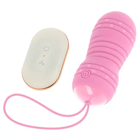 OHMAMA daljinski upravljano rotaciono jaje 7 modova Roze 8cm Silikon
