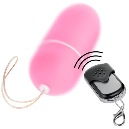 ONLINE daljinski upravljano vibrirajuće jaje L Roze, 10 modova, Vodootporan ABS