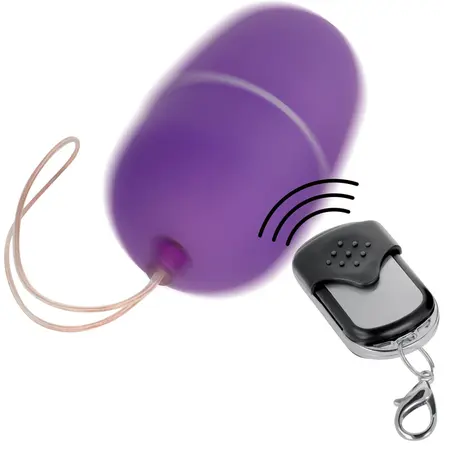 ONLINE daljinski upravljano intimno jaje M Ljubičasto - 10 modova, Vodootporan ABS