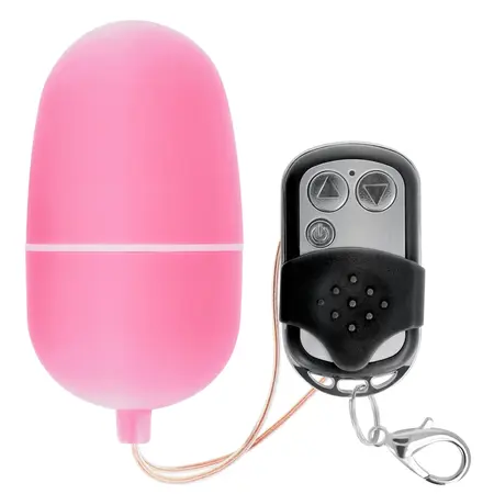 ONLINE daljinski upravljano vibrirajuće jaje M Roze - 10 modova, Vodootporan, ABS