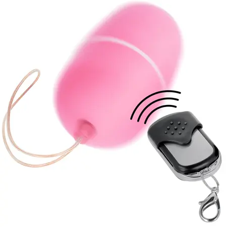 ONLINE daljinski upravljano vibrirajuće jaje M Roze - 10 modova, Vodootporan, ABS