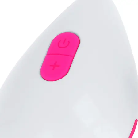 OHMAMA Teksturirano vibrirajuće jaje 10 režima Ružičasto i belo USB punjivo