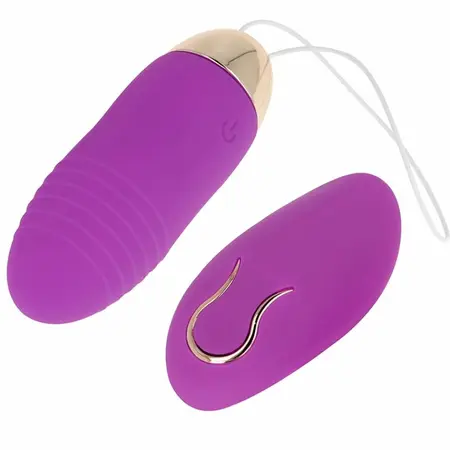 OHMAMA Daljinski upravljivo intimno jaje 10 režima Ljubičasto 8.5x2.8cm