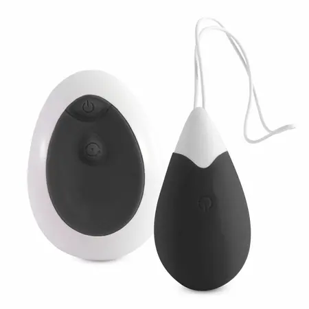 INTENSE Jan bežično vibrirajuće jaje Crno – 10 režima, USB punjivo