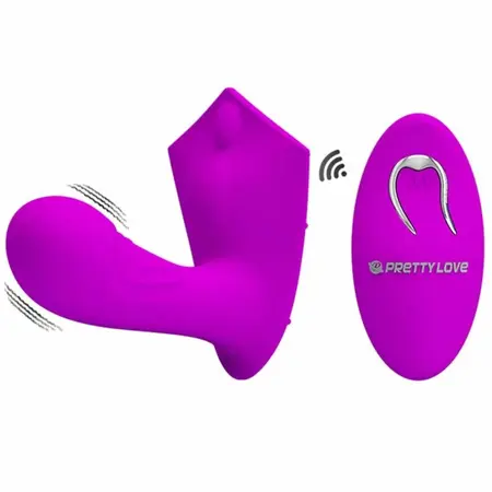 Pretty Love Willie Silicone Remote-Controlled Intimate System, Pink