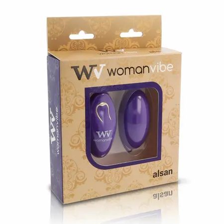 Womanvibe Alsan daljinski upravljivo intimno jaje Silikon Lila 3.5x7.1cm